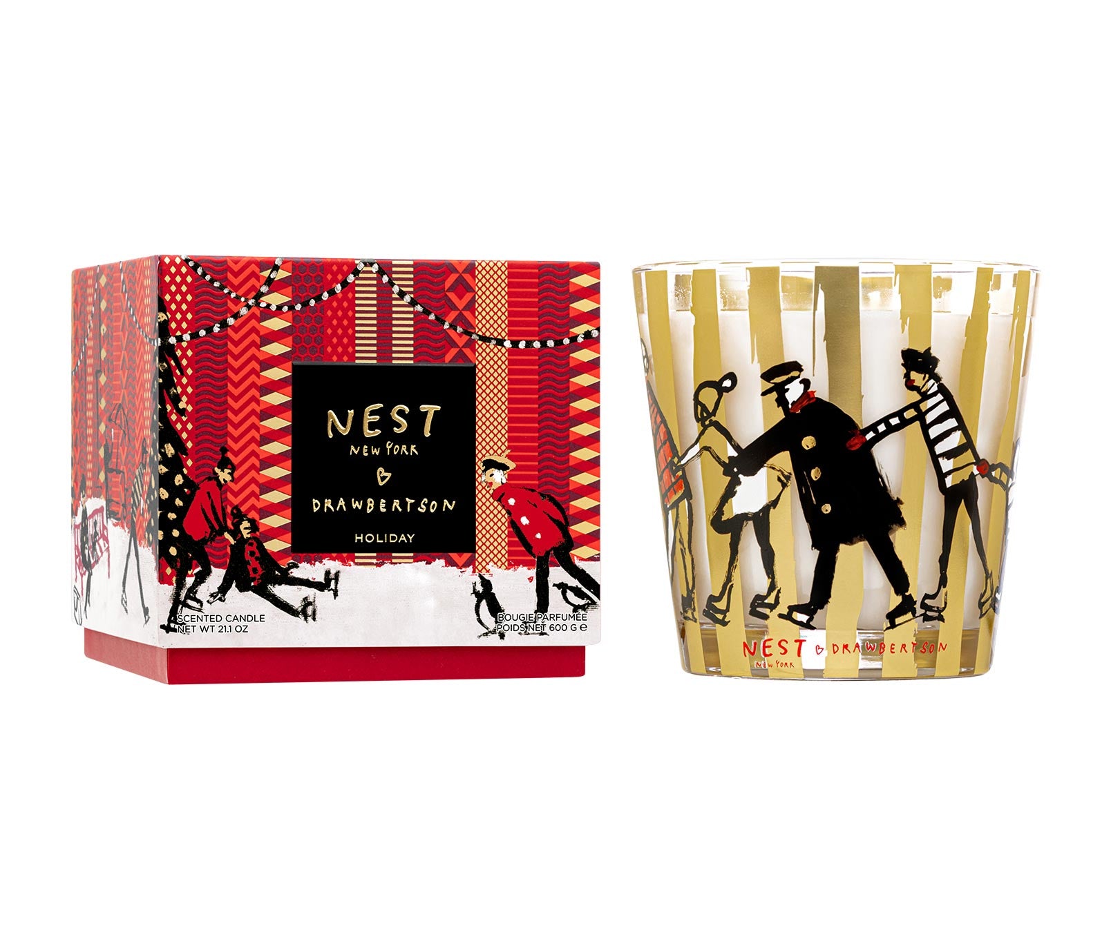 NEST NEW YORK x Drawbertson Holiday 3-Wick Candle