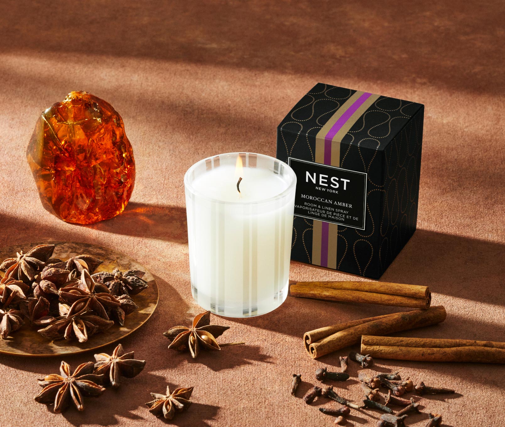 Moroccan Amber Votive Candle - Thumbnail 2