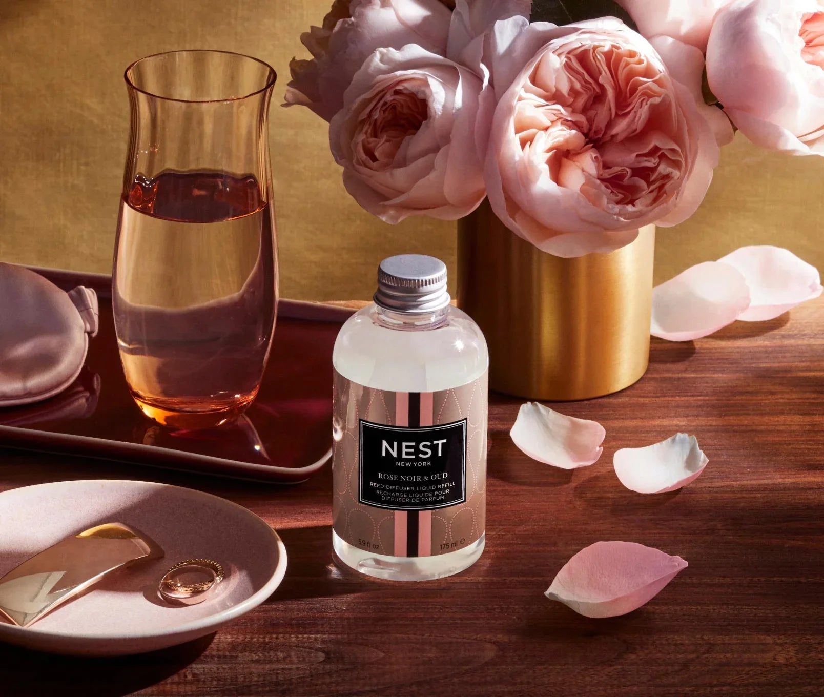 Rose Noir & Oud Reed Diffuser Liquid Refill - Thumbnail 4