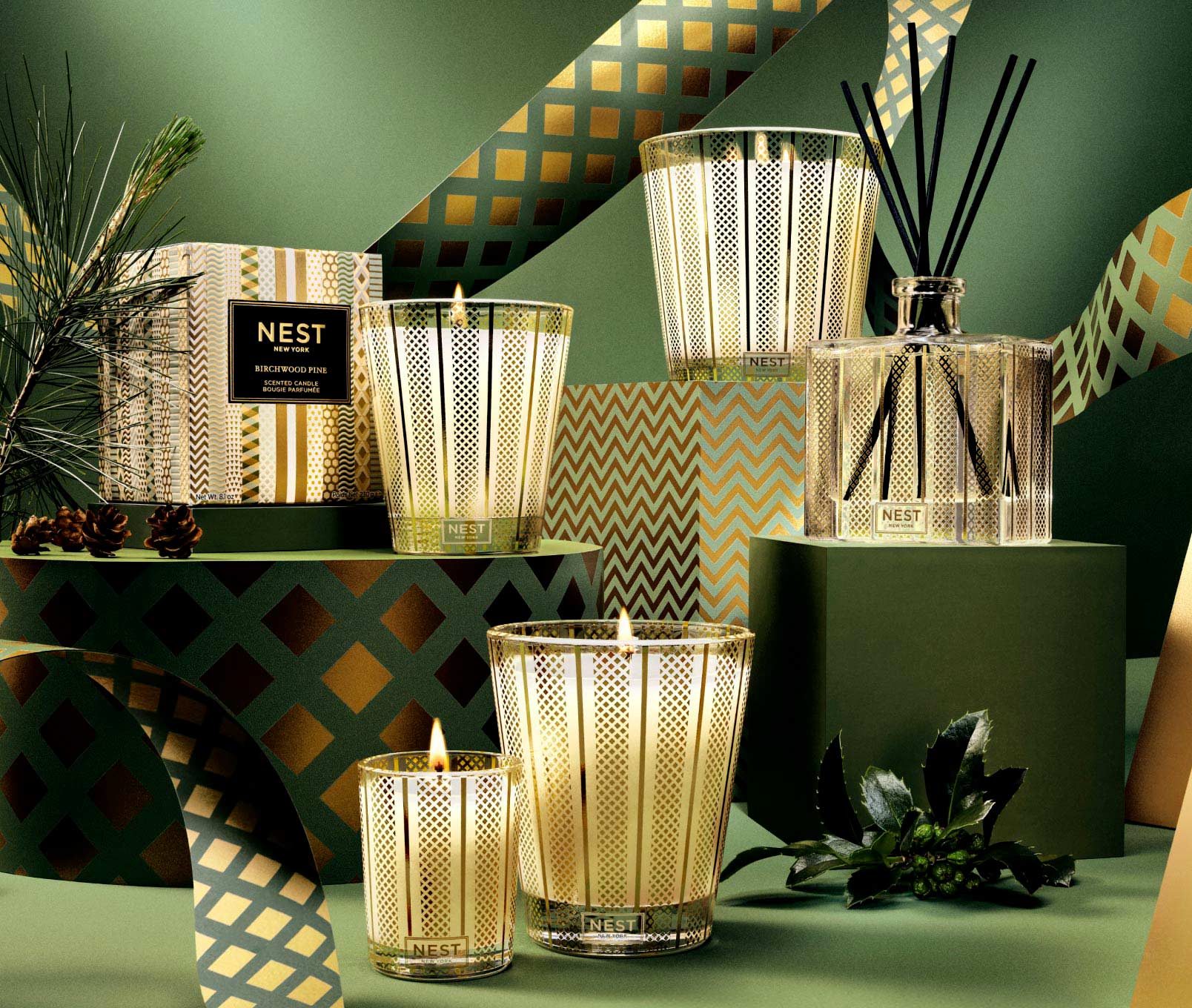 Birchwood Pine Votive Candle - Thumbnail 5
