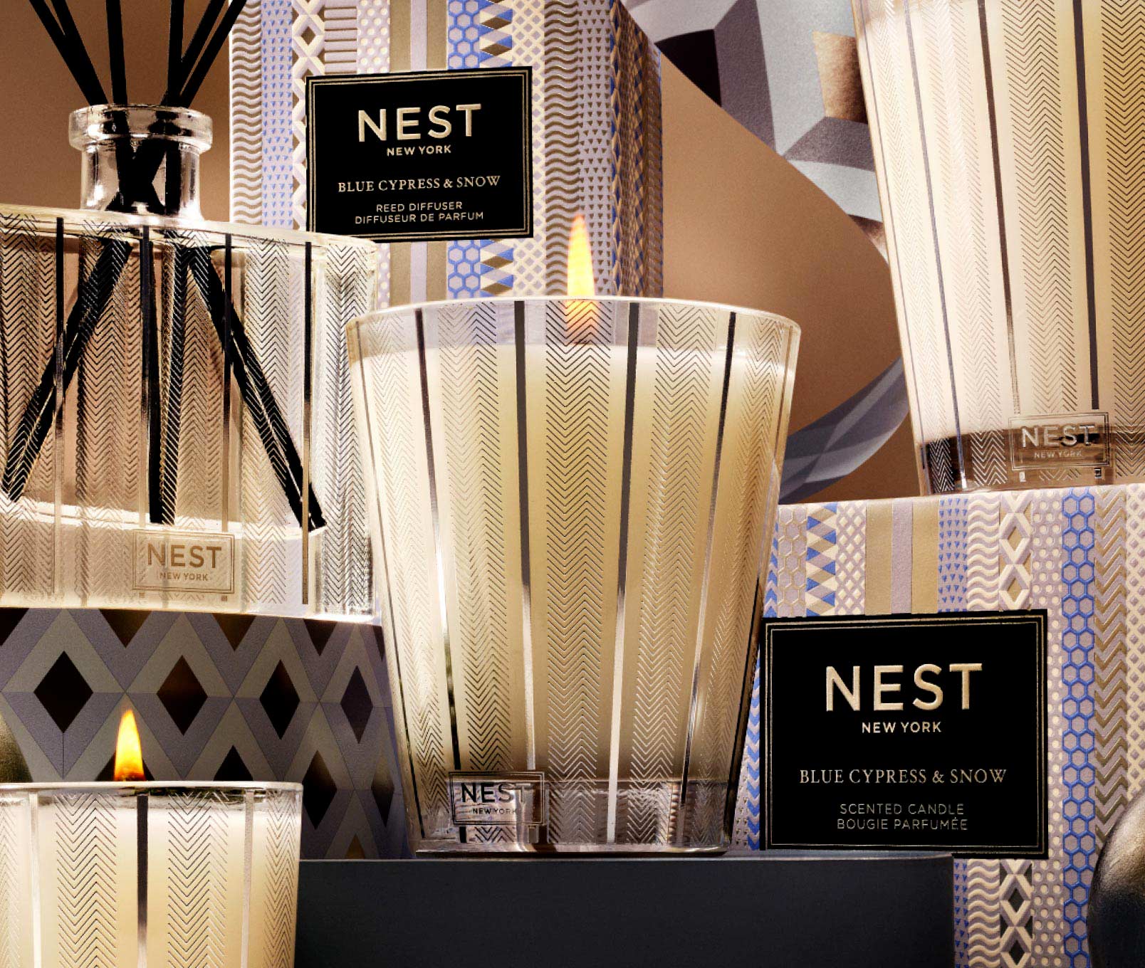 Blue Cypress & Snow Classic Candle - Thumbnail 5