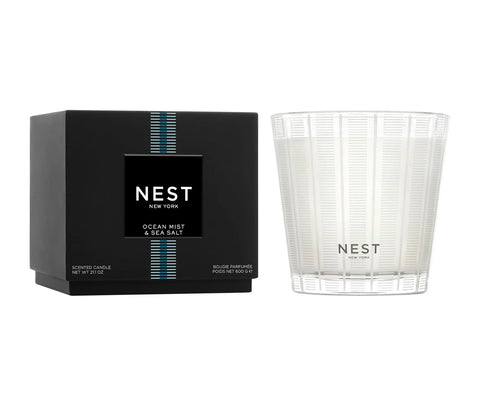 Ocean Mist & Sea Salt 3-Wick Candle - Thumbnail 4