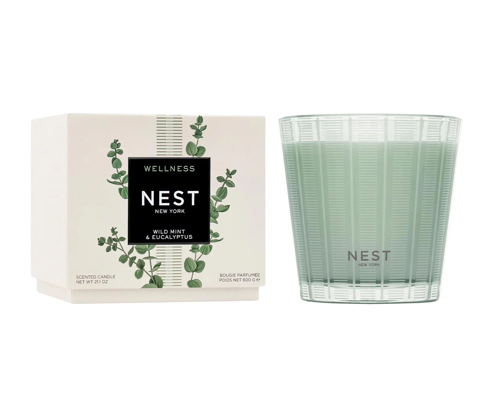 Wild Mint & Eucalyptus 3-Wick Candle - Thumbnail 4