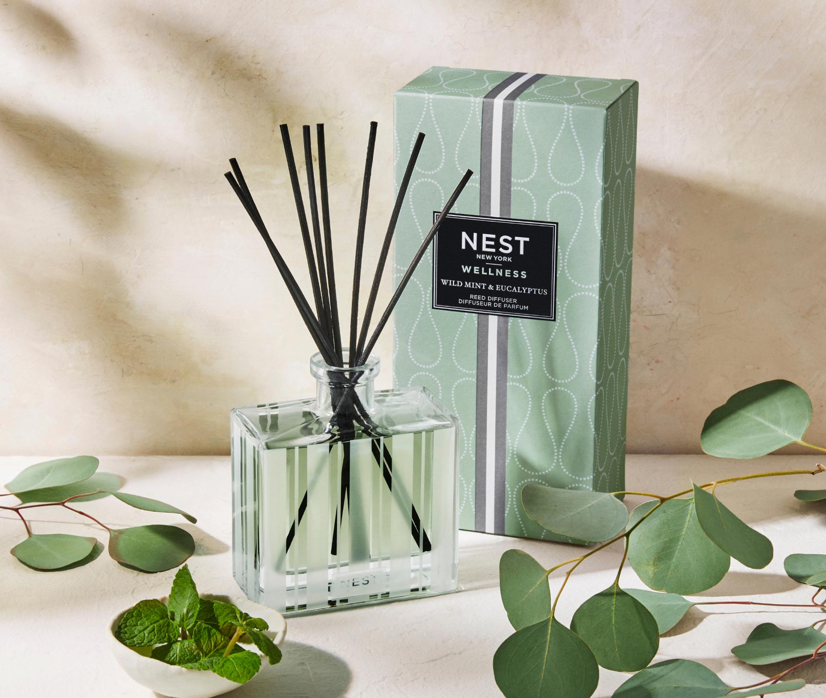 NEST New York Reed Diffuser 5.9fl oz Wild Mint & Eucalyptus