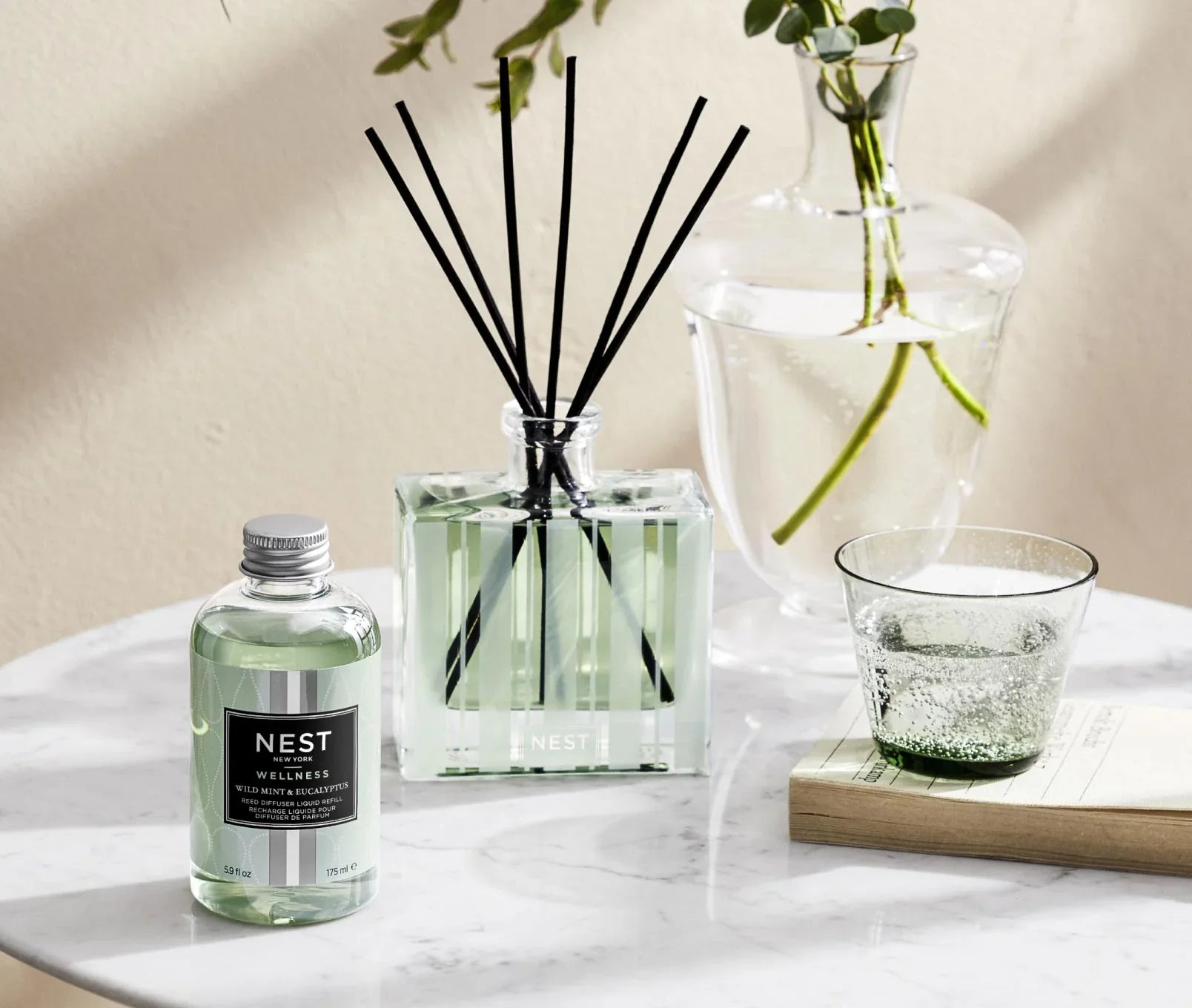 Wild Mint & Eucalyptus Reed Diffuser Liquid Refill