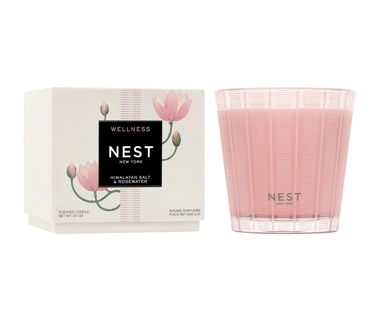 Himalayan Salt Rosewater 3-Wick Candle | NEST New York