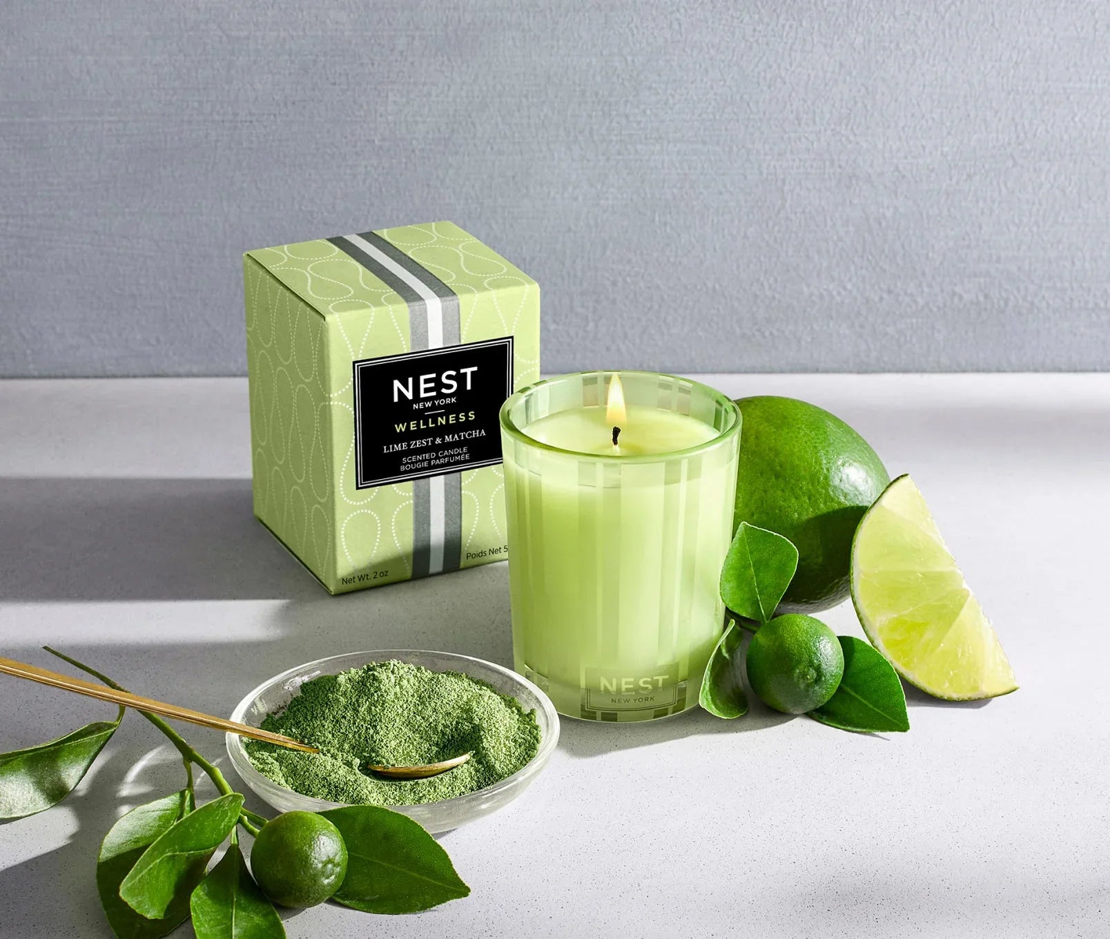 Lime Zest & Matcha Votive Candle - Thumbnail 4