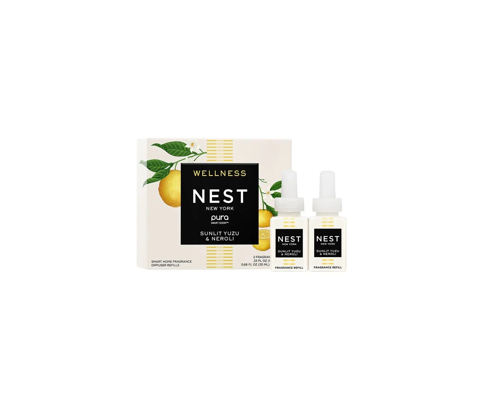 Sunlit Yuzu & Neroli Refill Duo for NEST x Pura Smart Home Fragrance Diffuser - Smart Vials - Thumbnail 3
